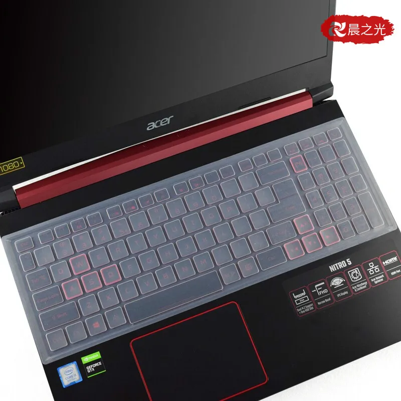 Прозрачный силиконовый штамп для ноутбука чехол клавиатуры Acer predator Helios 300 ph317