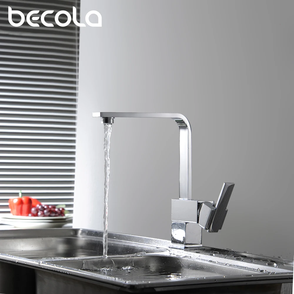 BECOLA Single Handle Hole Kitchen Taps Large Order Retail Faucets Brass Modern Mixer Free Shipping | Строительство и ремонт
