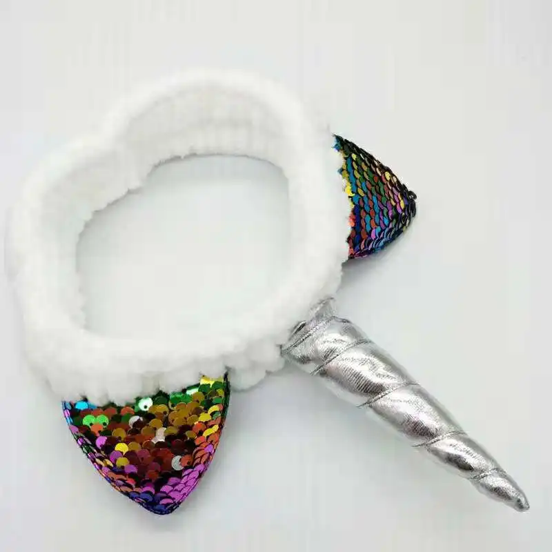 Повязка на голову с единорогом блестками и рождественской повязкой Хэллоуин