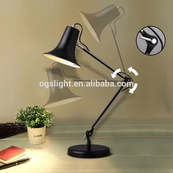 

Modern Minimalist Long Arm Folding Table Lamp Creative Fashion Wrought Iron Lamp For Office Bedroom Lustre Pendente