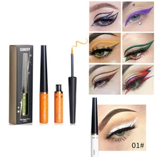 QIBEST 16 цветов жидкая Водонепроницаемая подводка для глаз линия ручка макияж водонепроницаемый прочный вечерние красота Косметическая подводка для глаз Kajal TSLM1