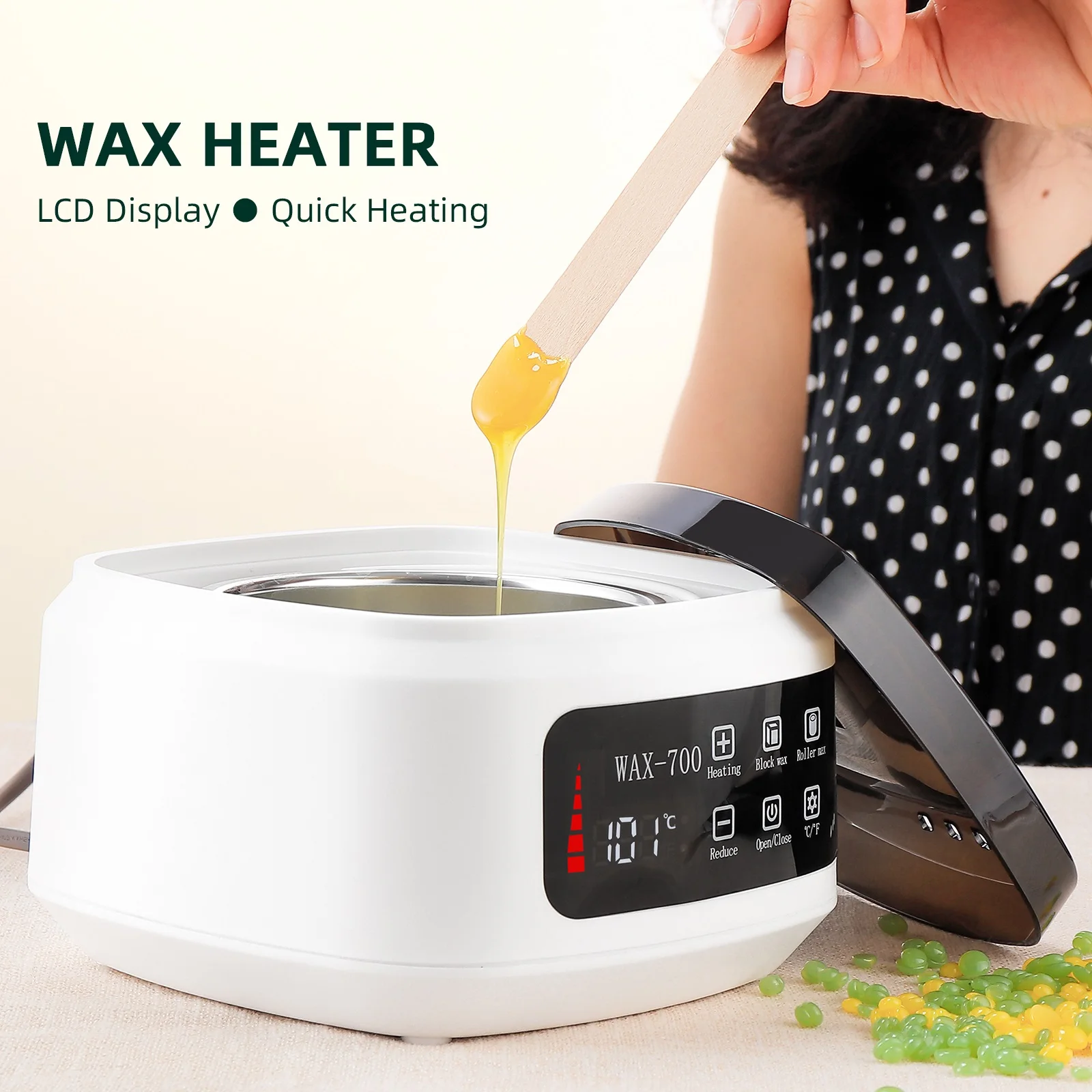 500MLElectricWaxHeaterMachineHairRemovalWaxmeltMachine