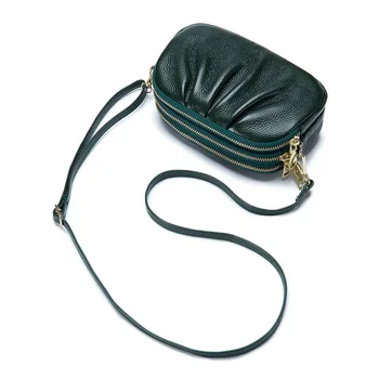 

Fashion Genuine Leather Small Messenger Bag Female Mobile Phone Bag Luxury Purses And Handbags Women Bags Designer Crossbody Bag