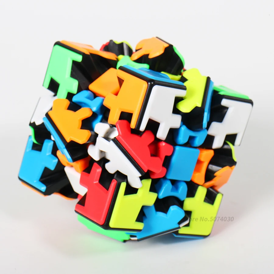 Yumo 3x3 Gear Puzzle Twist Cube 3x3x3 Gear 3*3*3 Professional Game Toys Strange Shape