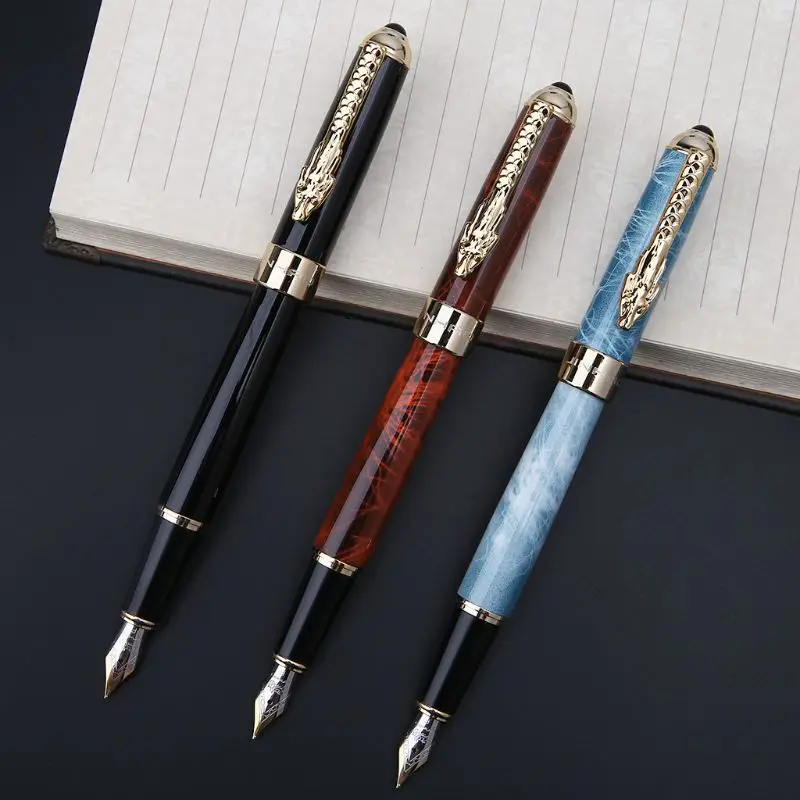 Jinhao 1000-A модный перьевая ручка бизнес-студенческий средний тонкий перьевая ручка для каллиграфии офисный инструмент D08B