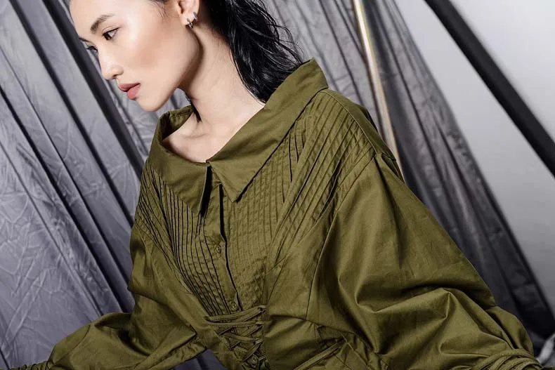 19A/W Бандажное дизайнерское приталенное платье с открытыми плечами и манжетами для женщин Qd587