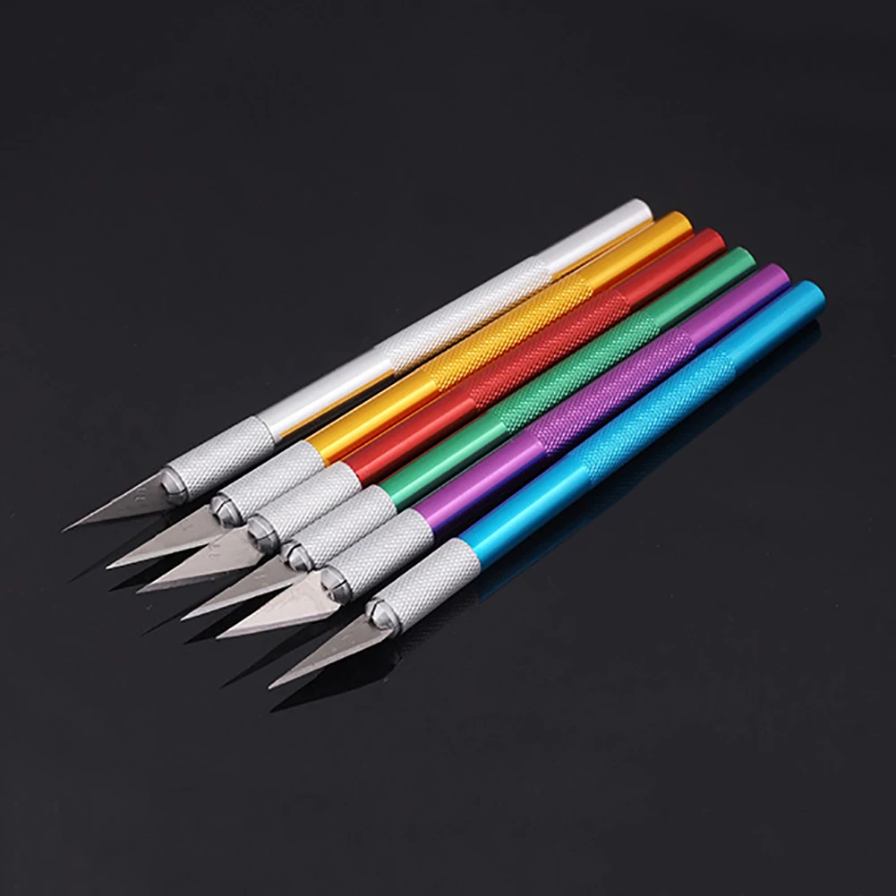 Metal Scalpel Knife Blades Non-slip Cutter Engraving Craft Knives Blades for Mobile Phone Laptop PCB Repair Hand Tools