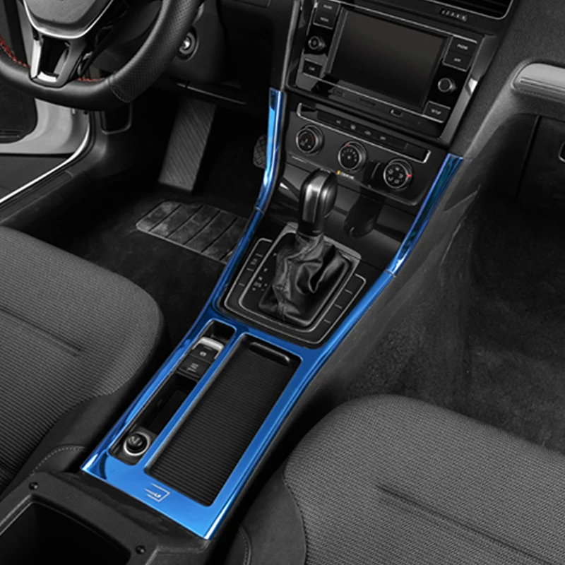 Carманго для Фольксваген Гольф 7 MK7 2013- автомобильный держатель чашки переключения передач Панель крышка отделка рамка наклейка хромированные аксессуары