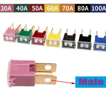 

30A/ 40A/ 50A/ 60A/ 70A/ 80A/ 100A JCASE FMX Pal Male Slow Blow Car Auto Fuse for Nissan Mazda H-o-n-d-a T-o-y-o-t-a