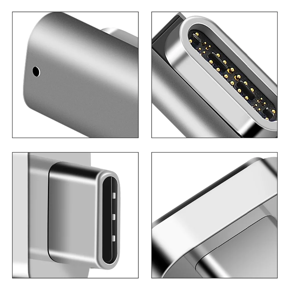 24 контакта 100 Вт 20 В/5 А зарядный Магнитный адаптер USB Type C с кабелем для Macbook Pro