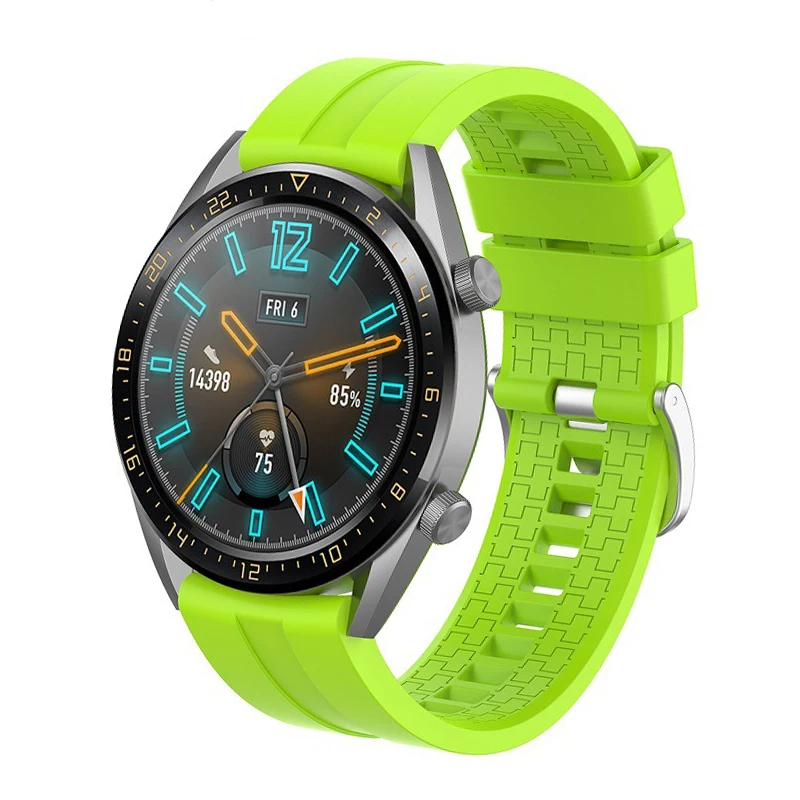 22 мм ремешок для huawei Watch GT/Honor Watch Magic/Amazfit PACE/samsung Galaxy 46 мм gear S3 спортивный силиконовый браслет на запястье ремешок