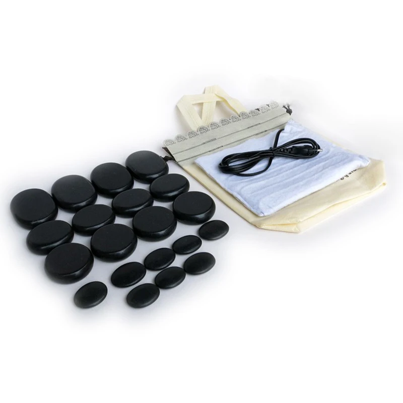 Хит продаж! 20 шт./компл. камень массажный для массажа тела набор салонов спа с