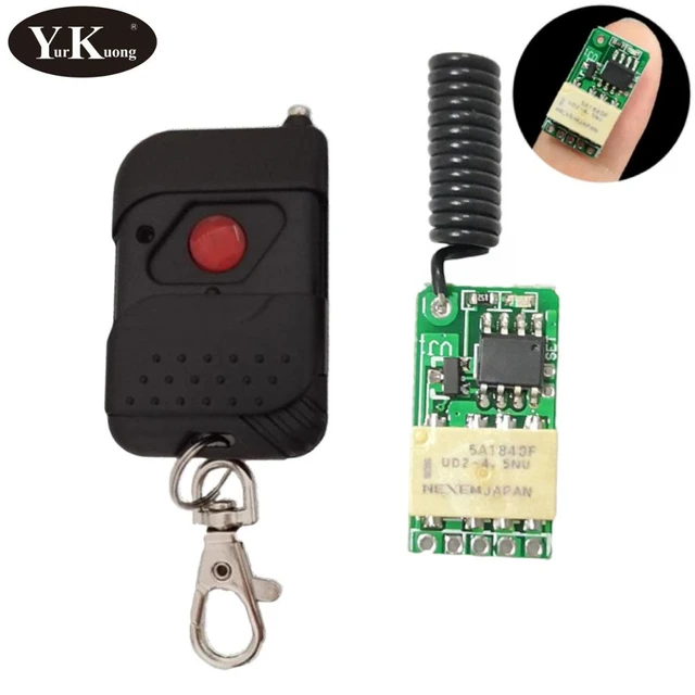 QIACHIP Mini Wireless Remote Control Switch 12V 3.7V 5V 24V Micro RF R