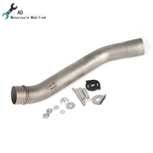 Мотоциклетная средняя выхлопная система, совместимая с Kawasaki Z750, подключение глушителя Escape 51 мм, выхлопная труба, аксессуары для мотоциклов