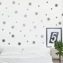 Funlife Amazon Внешняя торговля детская комната наклейки на стену Рождество Снежинка звезда винил съемный LV064