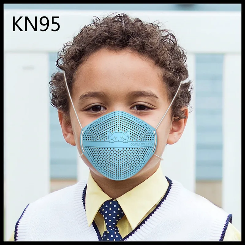 

KN95 Mask PM2.5 Mouth Nose Disconnect-type Mask KN95 Kids Anti-dust Masks Activated Carbon Dustproof child Mask Fast shipping
