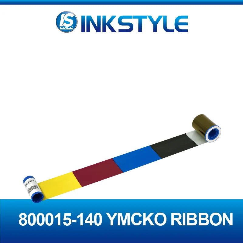 Совместимость 800015-140 YMCKO 200 принты Цвет лента для Zebra P300C P310C P420C P500 P520C P600 P720 карточного принтера