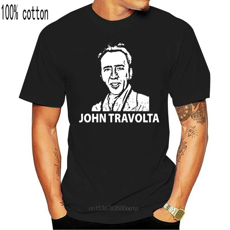 Camiseta masculina do filme do ator de hollywood nicolas cage