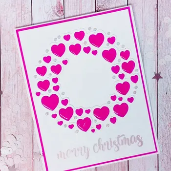 

Circles Hearts Scrapbooking Cutting Dies Embossed Creative Knife Template for DIY Paper Album Photo Cards Making Dies Cut Die