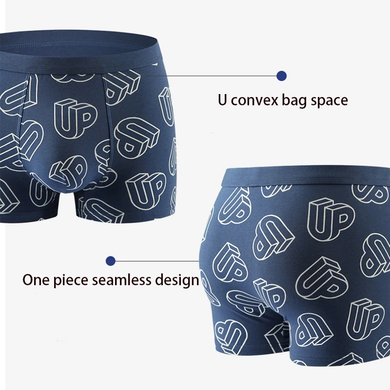 3pcs/lot Men's Boxers Underwear High Quality Modal Fabric Sexy Comfortable Breathe Panties Athletic Briefs Large size Wholesale