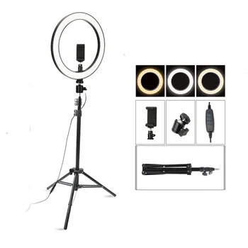 

irio26cm/10inch LED SelfieRing Light Dimmable LED Ring Lamp Photo Video Camera Phone Light ringlight For Live YouTube Fill Light