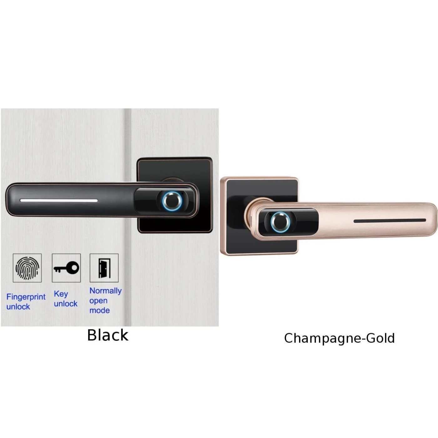 Умный домашний интерьер спальни деревянный дверной замок с идентификацией через отпечатки пальцев USB и зарядка батареи