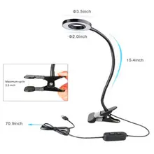 Светодиодный светильник для выращивания 5 в 10 Вт USB источник питания настольные комнатные растения лампы для выращивания растений 18 бусин с гибким гусиным краем и пружинным зажимом