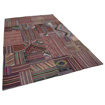 

202x302 Cm Multicolor Handmade Rugs Patchwork Rug-7x10 Ft