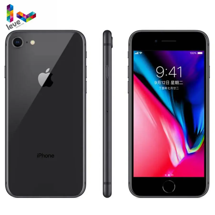 Apple iPhone 8 4.7" 4G LTE 2GB RAM 64GB/256GB ROM Wireless charge Hexa Core 12MP Touch ID IOS 11 Used Unlocked Mobile Phone
