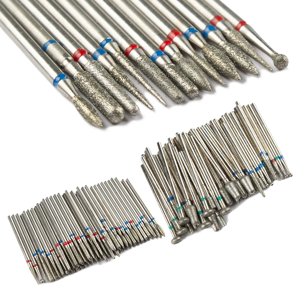 Fresas de diamante para taladro de uñas, accesorios de herramientas eléctricas de pedicura para manicura para cutícula, 1 Uds.