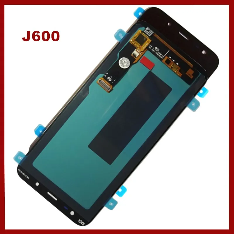 Протестирован и адаптирован для samsung Galaxy J6 J600 J600F J600Y ЖК-дисплей и сенсорная стеклянная панель сборка версия замена