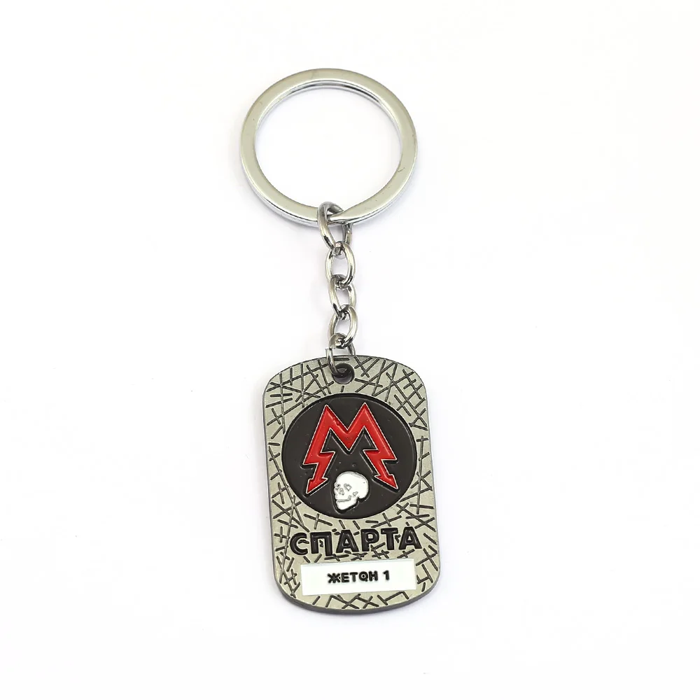 New Metro Exodus 2033 Necklace PC Russian Game Vintage Souvenir Metal Pendant Choker Men Jewelry Dog Tag Gift Link Chain kolye