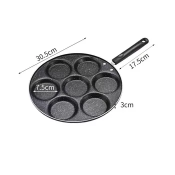 

Non-stick Egg Pancake Steak Pan Four/Seven holes Heart shape Frying Pot Thickened Omelet Pan Cooking Egg Ham Pans Maker
