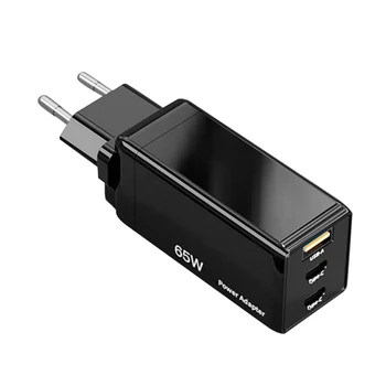 

65W USB C Charger with 3 Port Type C Fast Charger Adapter Power Delivery Foldable Adapter for Phone and Laptop DU55