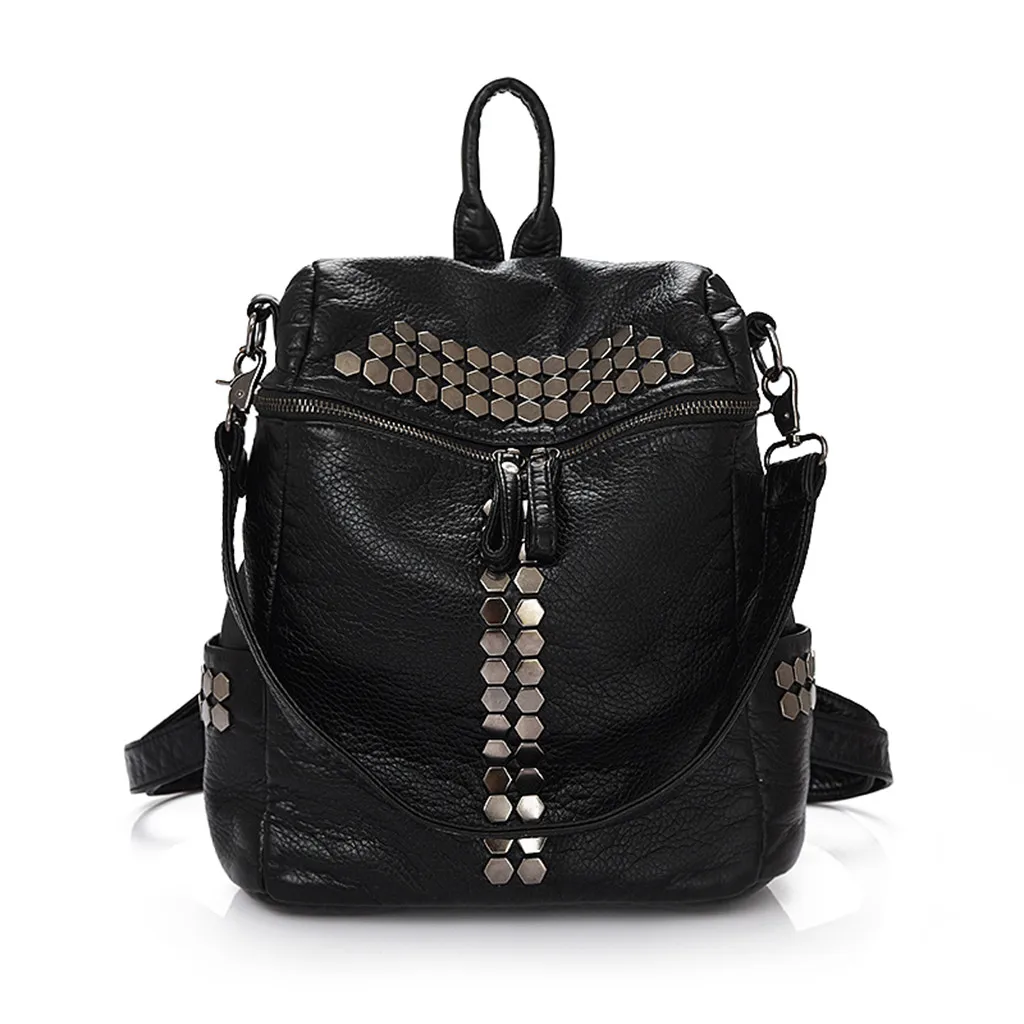 Женский мини-рюкзак большой емкости, школьные сумки для девочек-подростков, рюкзак для путешествий, сумка на плечо, кожаная сумка Mochila#38