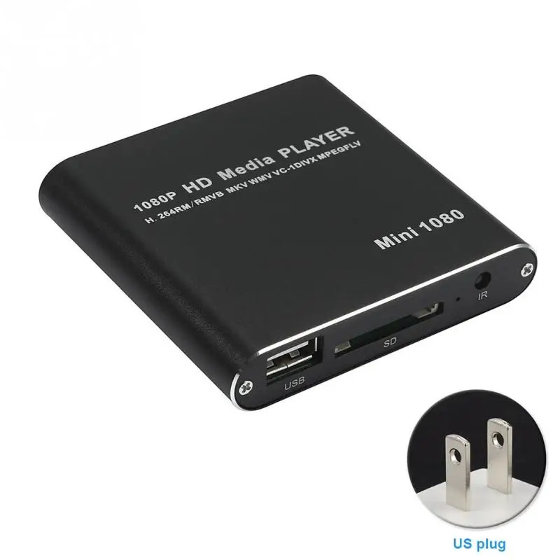 1080P HDD плеер USB хост Мини медиа домашний аудио Full HD HDMI AVI AV Портативный MMC MKV карта памяти чтение легкий