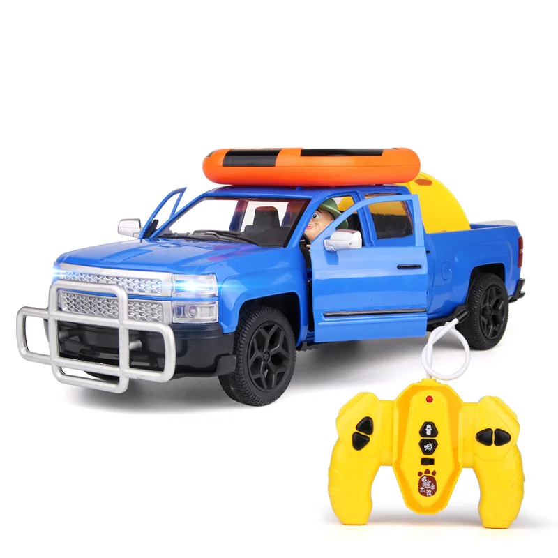 

Genuine Authorized Bear Spotted Bald Strong Children Remote Control Pickup Truck Model a Key Door Opening Boy Toy Off-road Vehic
