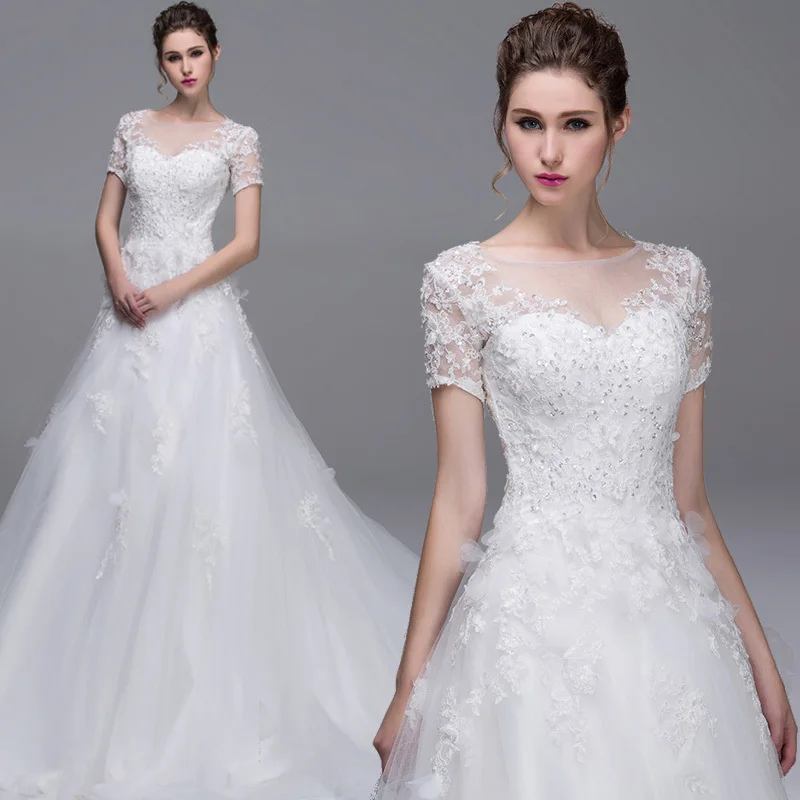 С короткими рукавами, с аппликацией, романтичное,, сексуальное, casamento vestido de noiva, с цветами, длинное, кружевное, свадебное платье, платья для матери невесты