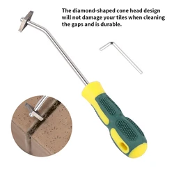 Profissional telha cerâmica grout removedor de aço tungstênio telha lacuna mais limpo broca para piso parede costura cimento limpeza ferramentas manuais
