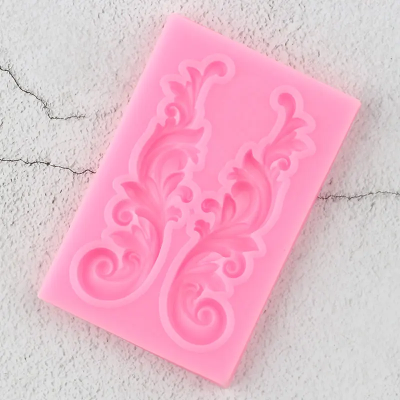 Sugarcraft барокко рельефная силиконовая форма для торта кайма для мастики формы для украшения торта инструменты для шоколада Gumpaste Candy Fimo глиняная форма