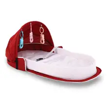Портативная бионическая детская кроватка детская безопасная Изолированная кровать многофункциональная Bb уличная складная кровать дорожная кровать съемная подкладка защита