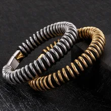 316 браслет из нержавеющей стали Мужской очаровательный Титановый стальной персонализированный плетеный кожаный браслет