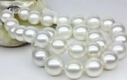 

11-12mm South Sea White Round Pearl Necklace 19 Inch 925 Silver Clasp