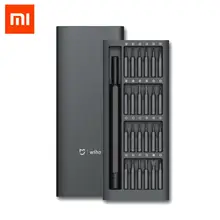 Xiaomi Mijia Wiha, набор винтов для ежедневного использования, 24 прецизионных магнитных биты, аллюминевая коробка, отвертка, xiaomi, комплект для умного дома