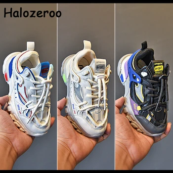 

Autumn Kids Sport Sneakers Baby Girls Brand Mesh Shoes Children Slip On Casual Sneakers Boys Black Chunky Sneakers Soft Trainers