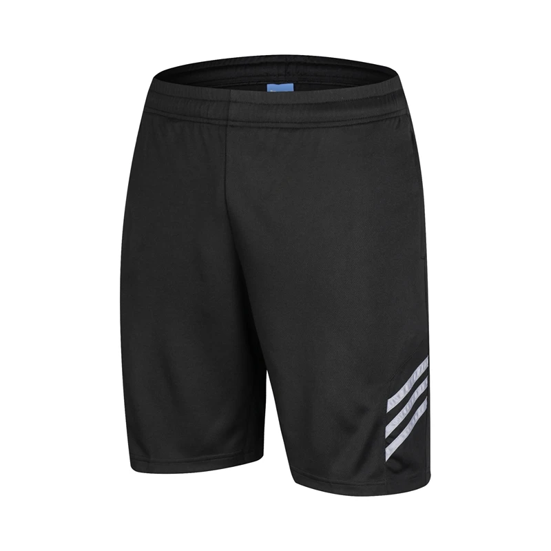 Спортивные мужские шорты для бега, фитнеса, сухие полосатые шорты, мужские шорты для тенниса, баскетбола, футбола, тренировок с карманами на молнии - Цвет: E1001 gray shorts