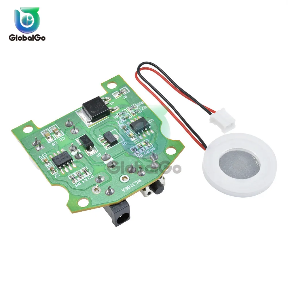 

DC 3.7-12V 113KHz 20mm USB Ceramic Atomizer Transducer Humidified PCB Board Module Smart Home Ultrasonic Humidifier Mist Maker