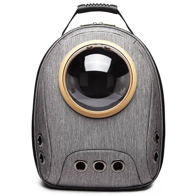 

Pet Dog Carrier Backpack Bag Puppy Cat Dog Outdoor Hiking Travel Bag Pet Space Portable Bag Capsule Shaped Pet Carrier Gray