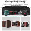 SUNBUCK 2500W 110/220V bluetooth Dual Channel Karaoke Mic Input Digital Reverb Home Stereo Amplifier Support USB SD FM AUX Input 5