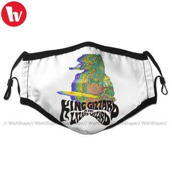 

King Mouth Face Mask King Gizzard Lizzard Facial Mask Funny Fashion with 2 Filters for Adult
